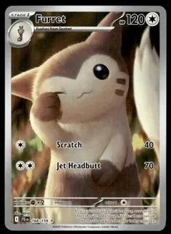 Pokemon TCG Journey Together #168/159 Furret NM - Image 1