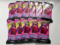 Lot 11x Fusion Strike Sleeved Booster Packs - New/Sealed - Pokemon TCG - Image 1