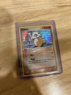 Pokemon TCG Cubone EX Delta Species 60/113 Reverse Holo HP Creased - Image 1
