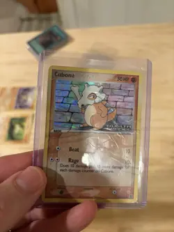 Pokemon TCG Cubone EX Delta Species 60/113 Reverse Holo HP Creased - Image 3