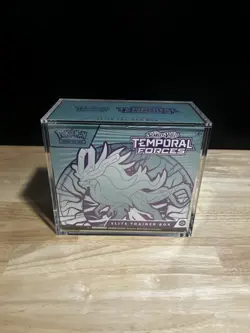 Pokemon ETB Temporal Forces (Blue) Factory Sealed w/ Case - Image 1