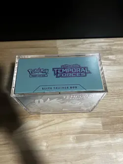 Pokemon ETB Temporal Forces (Blue) Factory Sealed w/ Case - Image 2