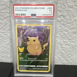 The Pokemon Company Pikachu 005/025 Celebrations Holo Rare Basic 60 HP PSA 5 Eng - Image 1