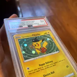 Special Delivery Pikachu 2020 Pokemon Swsh Black Star Promo #074 Holo PSA 9 - Image 3