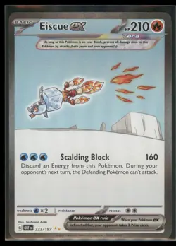 2023 Scarlet & Violet Series - Obsidian Flames Eiscue ex Special Illustration - Image 1
