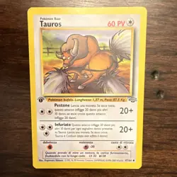 Pokemon Tauros Jungle Uncommon 47/64 Regular 60 HP Italian 1999 Himeno - Image 1