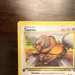 Pokemon Tauros Jungle Uncommon 47/64 Regular 60 HP Italian 1999 Himeno - Image 3