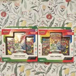 Pokemon First Partner Illustration Collection Series 1 2 Box Lot English sealed - Image 1