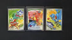 Pokemon First Partner Illustration Collection Series 1 Kanto Gen 1 Starters Set - Image 1
