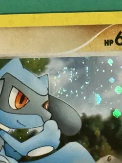 2007 Pokemon Riolu Holo Pop Series 6 8/17 With Swirl EX-EXMT - Image 3