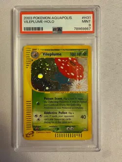 2003 Pokemon - Vileplume Holo Rare E Reader Aquapolis H31/H32 - PSA 9 Mint! WOTC - Image 2