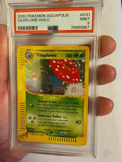 2003 Pokemon - Vileplume Holo Rare E Reader Aquapolis H31/H32 - PSA 9 Mint! WOTC - Image 4
