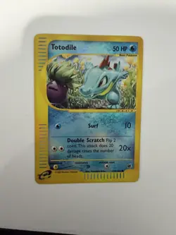 2002 Pokemon TCG Totodile Expedition Base Set 134/165 Reverse Holo - Image 1