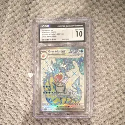 Pokemon Gyarados ex Scarlet & Violet 225/198 CGC 10 Ultra Rare Holo English - Image 1