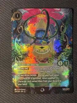 Alien True Believer Wilds Unknown Disney Lorcana Enchanted NM Condition - Image 1