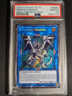 Yu-Gi-Oh! Firewall Dragon MP18-EN062 1st Edition Secret Rare PSA 10 GEM MINT - Image 1