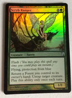 "Scryb Ranger " Magic The Gathering Card - Foil - Time Spiral Edition - Image 1