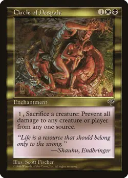 MTG Circle of Despair NM Mirage MIR Reserved List Magic card old school - Image 1