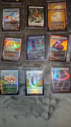 magic the gathering complete sonic foil bundle /w BONUS CARD CHAOS EMERALD - Image 1
