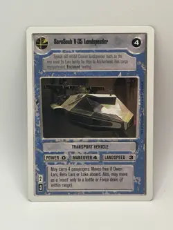 STAR WARS CCG🏆1995 Decipher Inc "SOROSUUB V-35 LANDSPEEDER" Trading Card🏆 - Image 1
