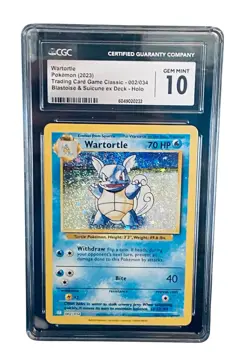 Pokemon Wartortle #2 CGC 10/Trading Card Game Classic (Read description) 🔥🔥 - Image 1
