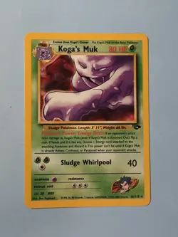Pokemon TCG Koga's Muk 26/132 Gym Challenge Non-Holo Rare Card - Image 1