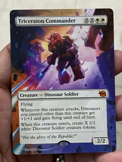 Triceraton Commander Teenage Mutant Ninja Turtles Hand Painted Altered Art Tentz - Image 1