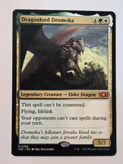 MTG Dragonlord Dromoka Tarkir: Dragonstorm Commander 0286 Regular Mythic - Image 2