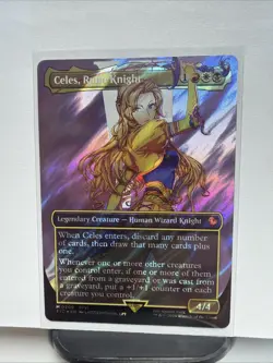 Celes, Rune Knight (Borderless) (Surge Foil) Commander: Final Fantasy Foil - Image 1