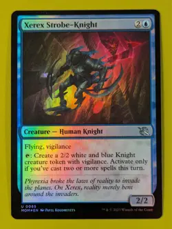 FOIL Xerex Strobe-Knight x1 March of the Machine 1x MTG Magic the Gathering - Image 1