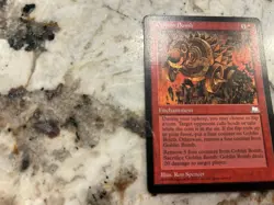 Mtg Goblin Bomb - Magic the Gathering Goblin Bomb Damaged Hp - Image 2
