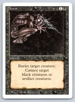 MTG Terror C Revised Edition (3ED) NM Magic - Image 1