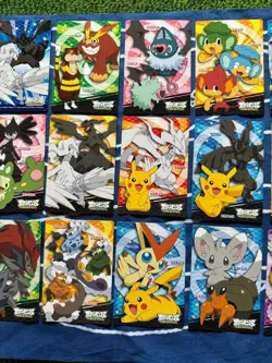 Set 18 Pikachu Pokemon Best Wishes TOP SUN Card Vintage Nintendo Bandai Japanese - Image 4