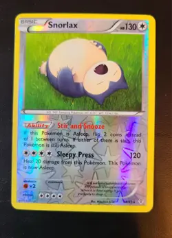 Pokemon TCG XY Generations Snorlax Reverse Holo 58/83 NM - Image 1