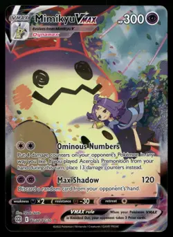 Mimikyu VMAX TG17/TG30 Holo Rare VMAX Brilliant Stars Trainer Gallery Pokemon NM - Image 1