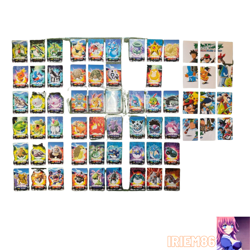 Set 65 Psyduck Machamp Pokemon Carddass Zukan Card Vintage Nintendo Bandai Japan - Image 1