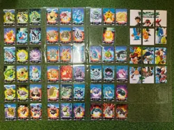 Set 65 Psyduck Machamp Pokemon Carddass Zukan Card Vintage Nintendo Bandai Japan - Image 2