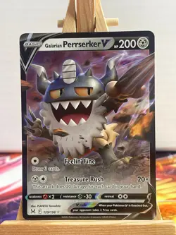 Galar-Mauzinger V 129/196 Verlorener Ursprung Englisch NM Pokemon - Image 1