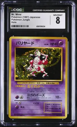 1997 Pokemon Jungle - Mr. Mime CGC 8 NM/Mint - Image 2