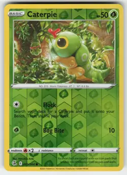 Caterpie 001/264 Common Fusion Strike Pokemon Reverse Holo Lightly Played - Image 1