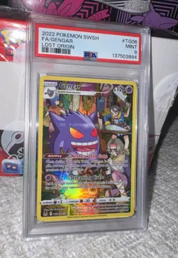 Gengar 2022 Pokemon Lost Origin Full Art Trainer Gallery TG06/TG30 PSA 9 - Image 1