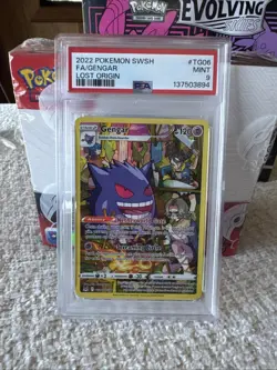Gengar 2022 Pokemon Lost Origin Full Art Trainer Gallery TG06/TG30 PSA 9 - Image 5