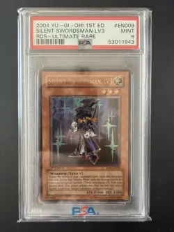 PSA 9 2004 YU-GI-OH! RDS-RISE OF DESTINY #EN009 SILENT SWORDSMAN LV3 - Image 1