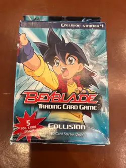 Beyblade 2003 Trading Card Game Collision 60-card Starter Deck #1 - Image 1