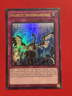 YuGiOh! Infinite Impermanence RA05-EN140 STAMPED Art Ultra Rare NM SHIPS ASAP! - Image 1