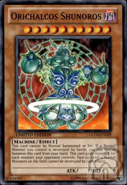 Orichalcos Shunoros GLD4-EN029 Gold Series 4: Pyramids Edition Yu-Gi-Oh NM/M - Image 2
