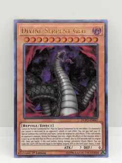 DIVINE SERPENT GEH EN047 DUEL POWER YU-GI-OH 1ST EDITION LP DIVINE SERPENT GEH - Image 1