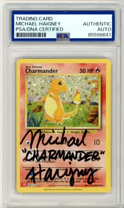 PSA Signed Michael Haigney Charmander 001/034 Trading Card Game Classic Holo - Image 1