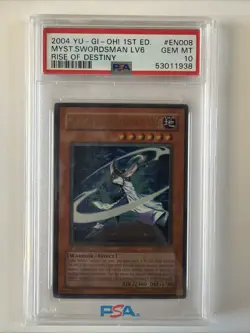 PSA 10 Yu-Gi-Oh Mystic Swordsman LV6 RDS-EN008 1st Edition Ultra Rare Yugioh 💎 - Image 1