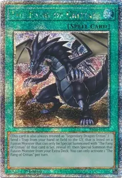 Yugioh! The Fang of Critias - RA04-EN255 - Quarter Century Secret Rare - 1st Edi - Image 1